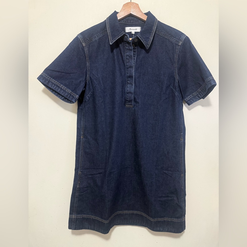 Madewell Indigo Denim Shirt Dress